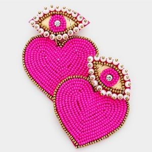 LAST CALL 👀Pink Third Eye Love Earrings👀